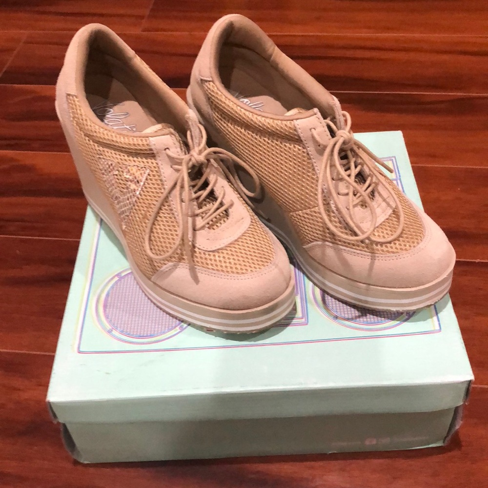 Volatile wedge heel sneaker shoes